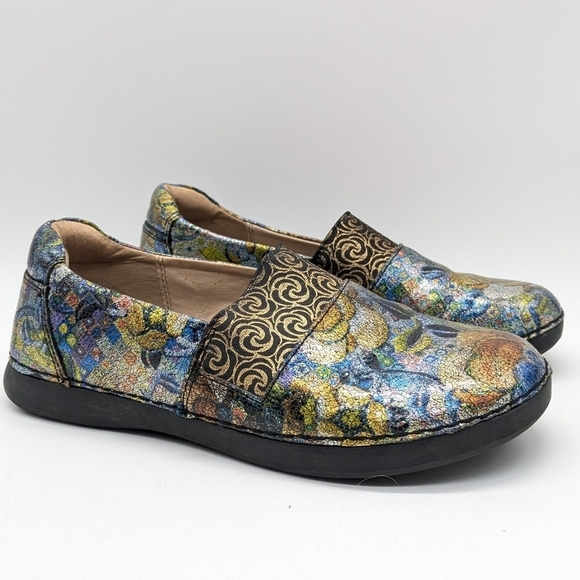 Alegria Glee Gypsy Rose slip on leather shoe 37 - Picture 1 of 9